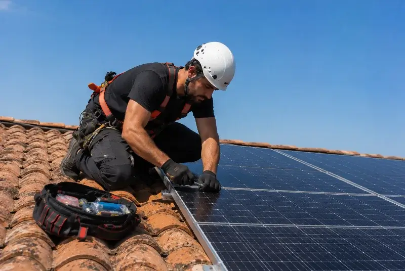 Maintenance et monitoring de panneaux solaires à Gaillères